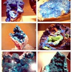 fifty shades of blue in rock mineral form