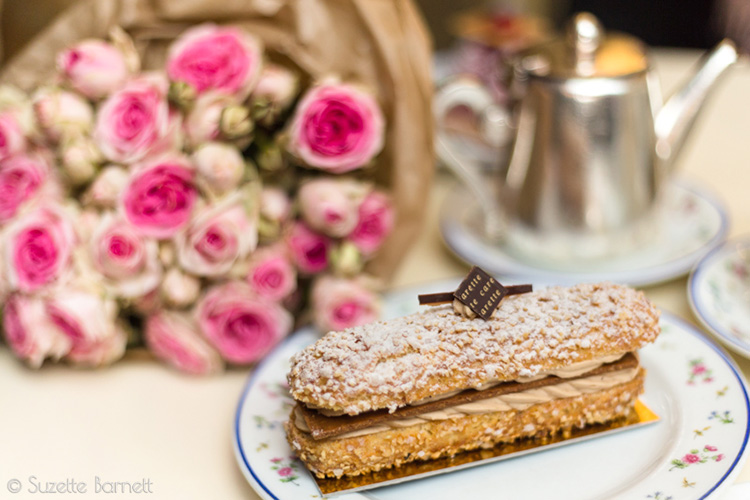 tea time in Paris_roses and pastry at Carette